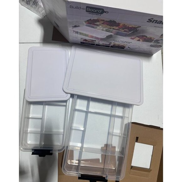Sabatier Snacklebox 2-Piece Set with Cutting Board Lids - Picture 4 of 6